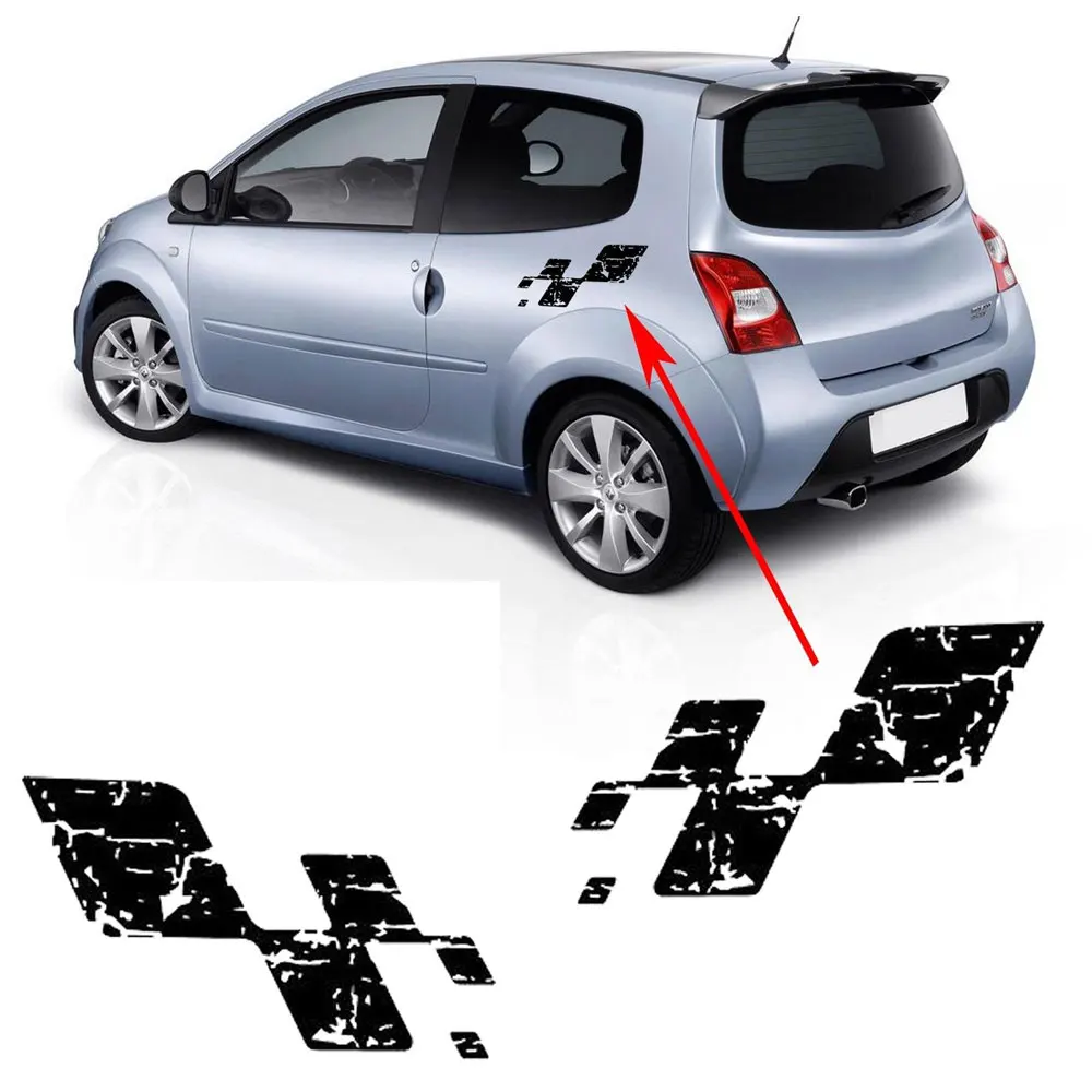 2pcs Stickers for  Renault Sport  Clio Megane Twingo Rs