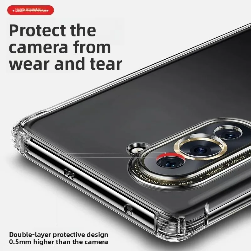 حافظة لهاتف موتورولا موتو X70 إطار سيليكون شفاف غطاء رقيق وخفيف لهاتف موتورولا X 70 ممتص للصدمات الهواء فوندا #5