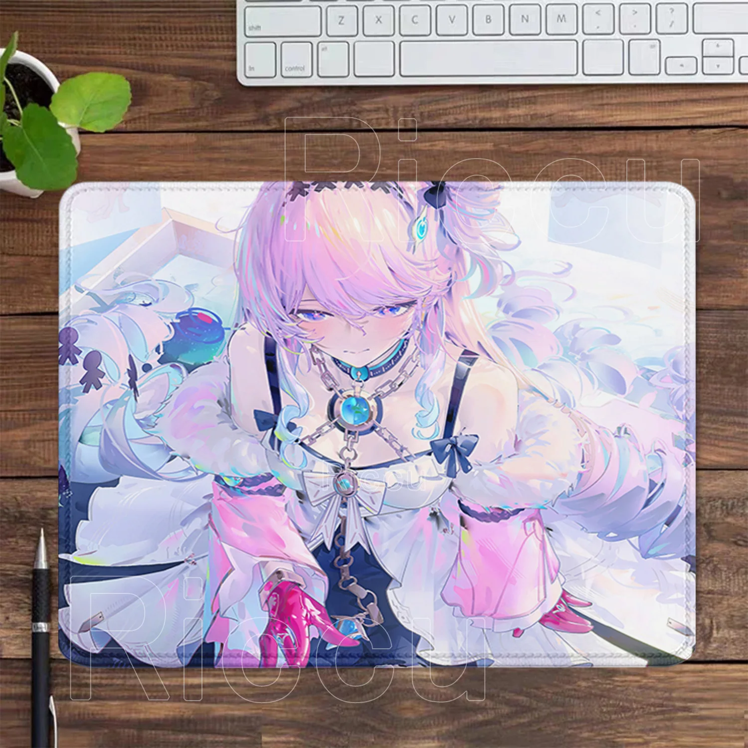 Denia Wuthering Waves WuWa Mousepad Kawaii Anime Girl Gaming Keyboard Small Mouse Pad Offices HD Printing Overlock XXL Desk Mat