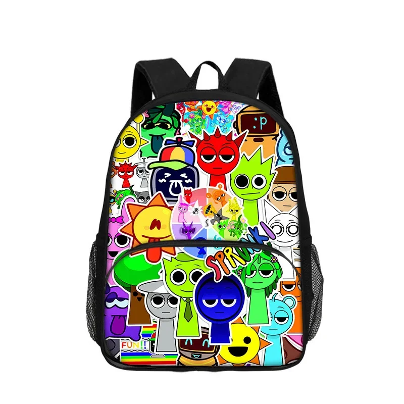 

Student Sprunki Bookbag Waterproof Travel Backpack Classic Rucksack Large Capacity Knapsack for School