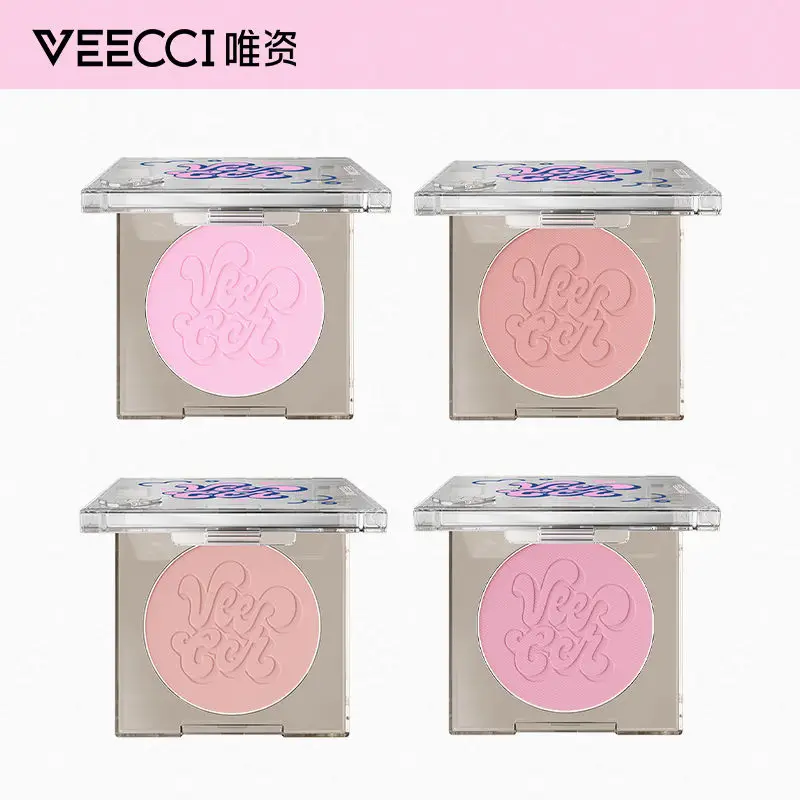 Veecci Pfirsich erröten Make-up langlebig leicht zu tragen Gesicht natürliche aufhellende nackte Rose erröten Palette asiatischen Make-up Maquill aje