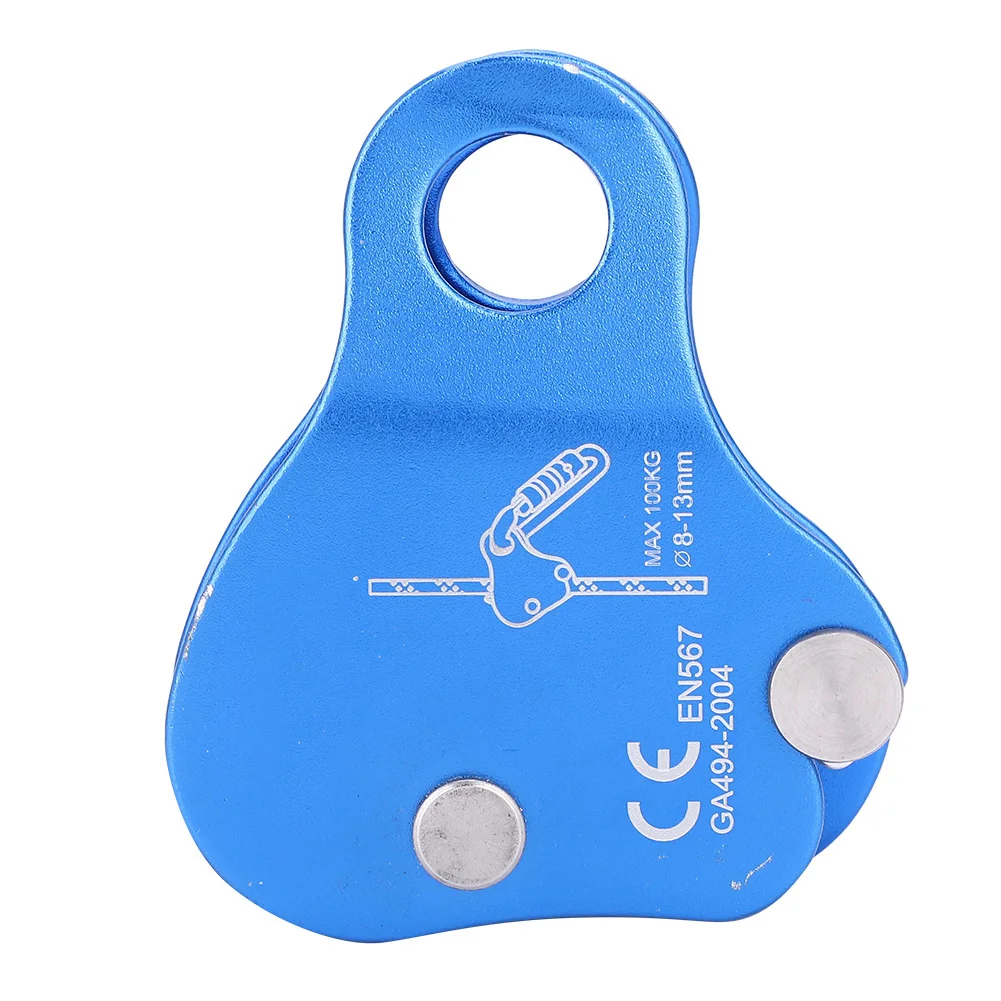 قفل حبل تسلق الجبال ، مجموعات قفل انتزاع الألومنيوم ، حامي التسلق ، والعتاد في الهواء الطلق ، والأزرق