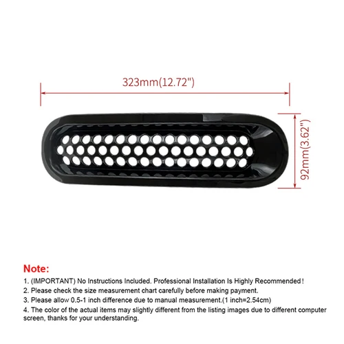 Imagen 2 del producto 7 Uds. Insertos de malla de rejilla delantera con Clip para coche protector de rejilla de malla para Jeep Wrangler JK JKU 2007-2015 accesorios exteriores