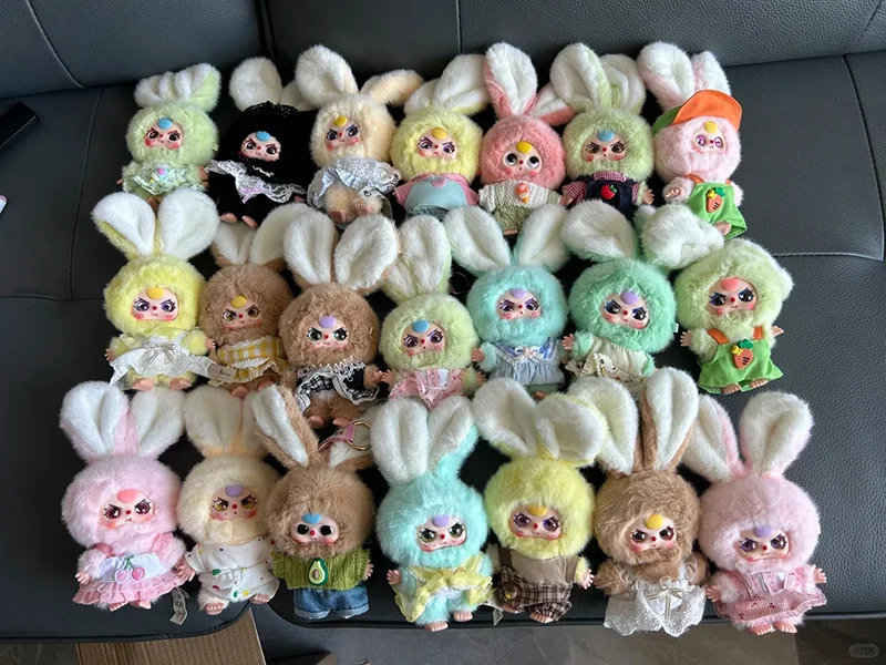 

Оригинальная серия Babythree Mini Little Rabbit, виниловая плюшевая глухая коробка, кавайная сумка, подвеска, коллекция кукол, игрушка, декор, рождественский подарок для девочек