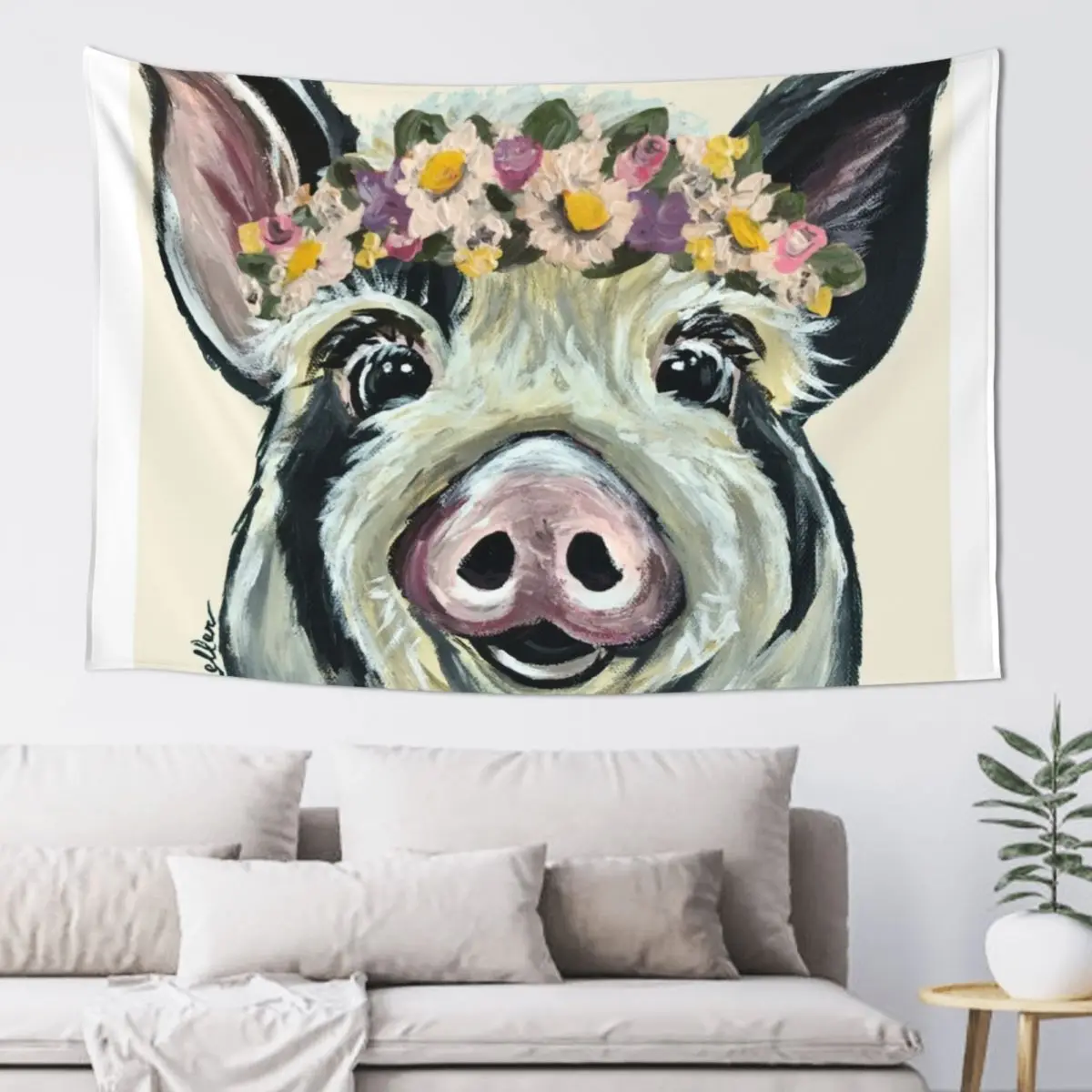 

Cute Pig Art Tapestry Room Decore Aesthetic Bedroom Decor Aesthetic Room Ornaments Tapestry