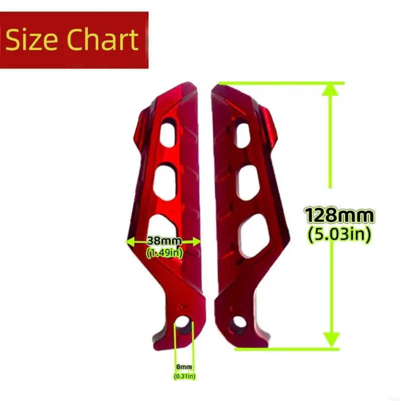 M76E Hinten Schritt Seite Abdeckung Paar Fußrasten für NMAX155 Hinten Fußstütze Trim Ersatz Arbeit Detail Verwendung – Detail 6