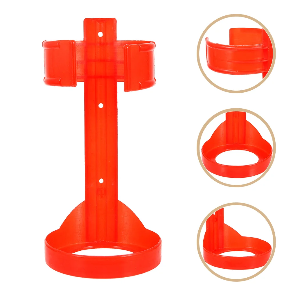 Multi Purpose Car Mount Holder Fire Extinguisher Hanger for Truck Bracket Red Plastic