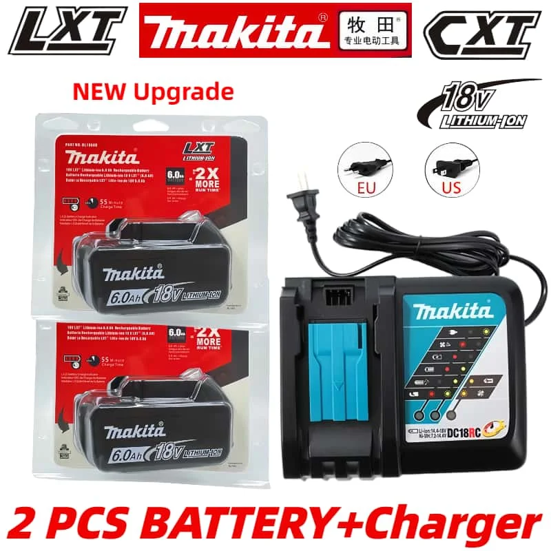 

Makita 18V 18650 batteries 6Ah Rechargeable Power Tools Battery18V Makita with LED Li-ion Replacement LXT BL1860B BL1860 BL1850