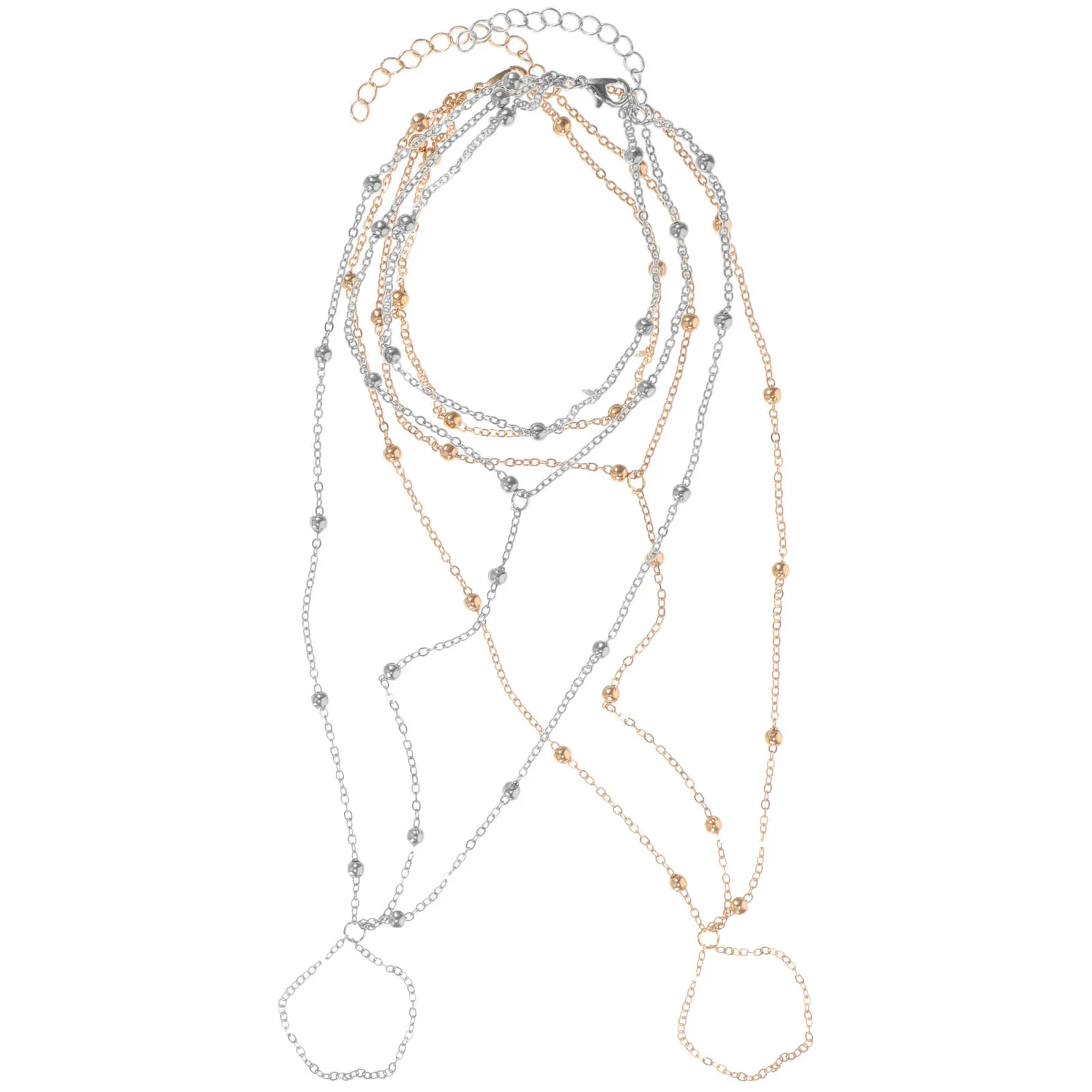 

2Pcs Adjustable Metal Ball Ankle Bracelets for Women Teen Girls Beach Festival Party Ankle Bracelets for Women