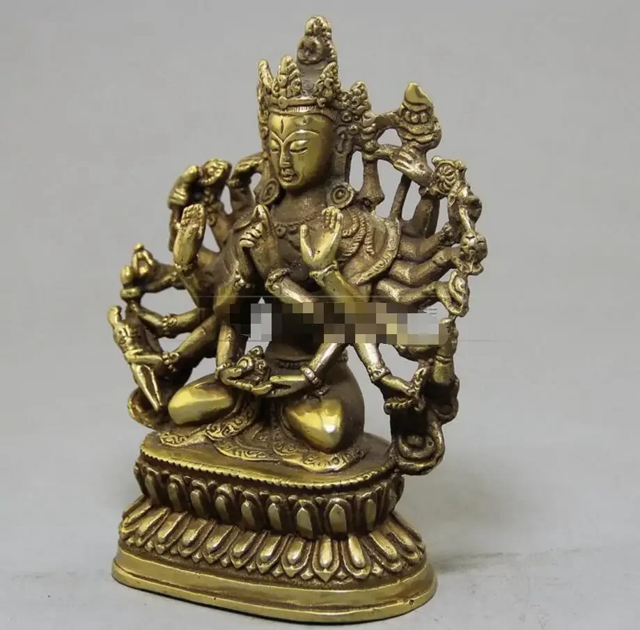 

Copper Statue Antique handicrafts factory direct sales retro do old wholesale collection of brass bronze sitting thousand hand G