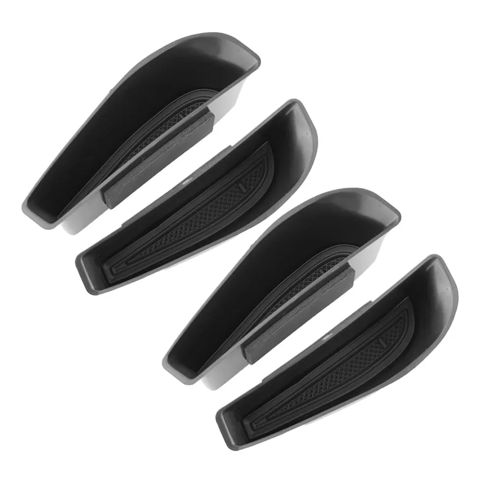 4Pcs/set ABS Car Door Handle Storage Boxes Door Armrest Holder Tray Organizer for Volkswagen ID.4 ID4 2021-2025 Auto Accessories