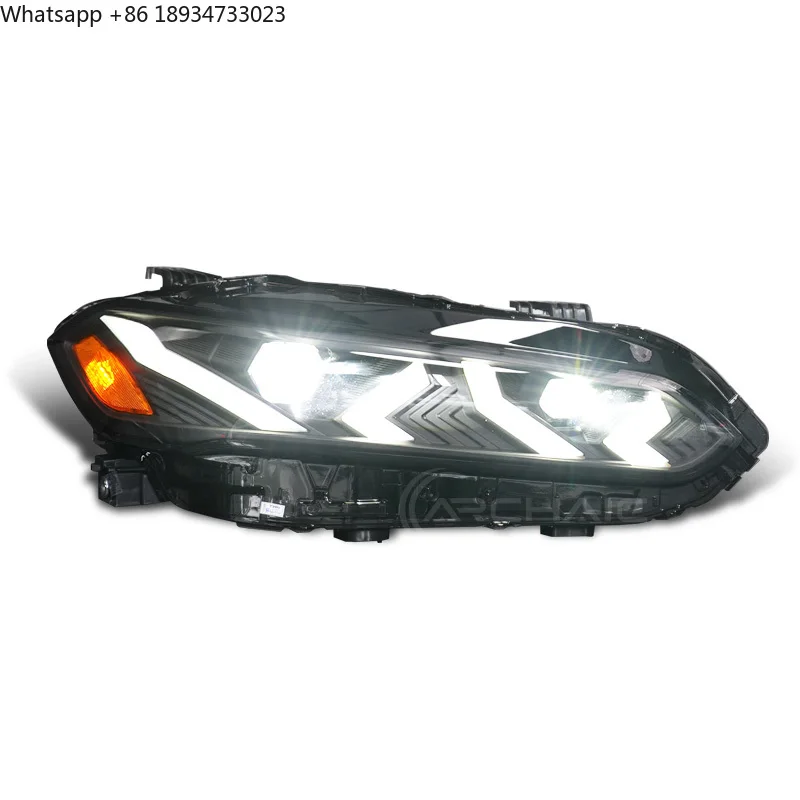 لهوندا ل سيفيك 2022-2025 LED الديناميكية متتابعة DRL المصابيح الأمامية الجديدة القديمة سيارة رئيس مصباح الإضاءة مع 6000 كيلو اللون #3