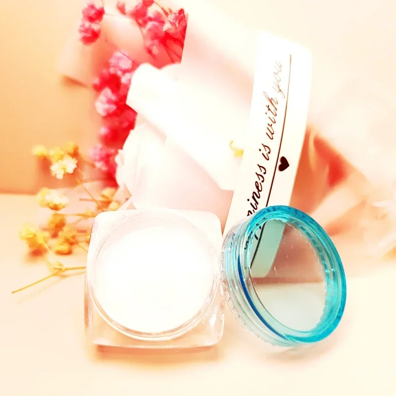 100 قطعة 3 جرام 5 جرام مربع الشكل البلاستيك التجميل الجرار عينة الأواني حاويات السفر الفارغة لظلال العيون الأظافر مسحوق الكريمات والمجوهرات #6