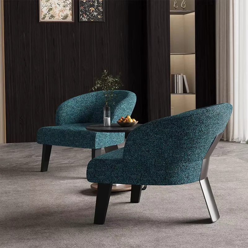 Nordic luxury modern single leisure sofa chair Teddy leisure chair design living room bedroom kitchen villa
