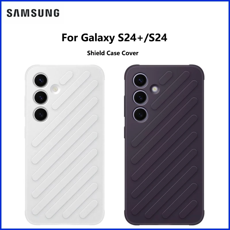 

Original For Samsung Galaxy S24+ Plus S24 Shield Phone Case Protective Cover with Rugged Durable Design Bump GP-FPS926 GP-FPS921