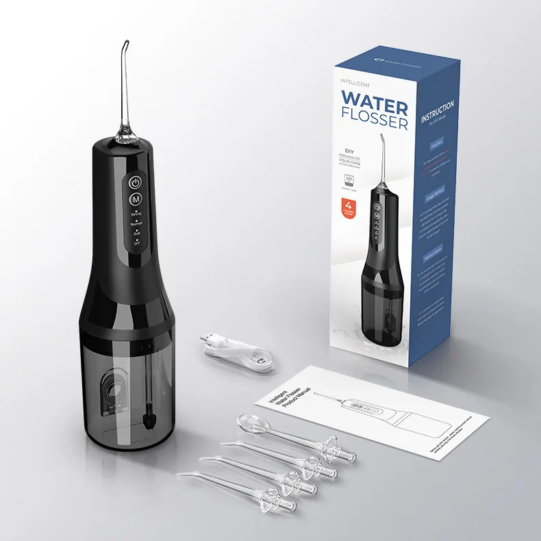 Household 260ml Electric Oral Flosser Irrigator Flossjet Water Dental Flosser Teeth Flosser and Tongue Cleaner