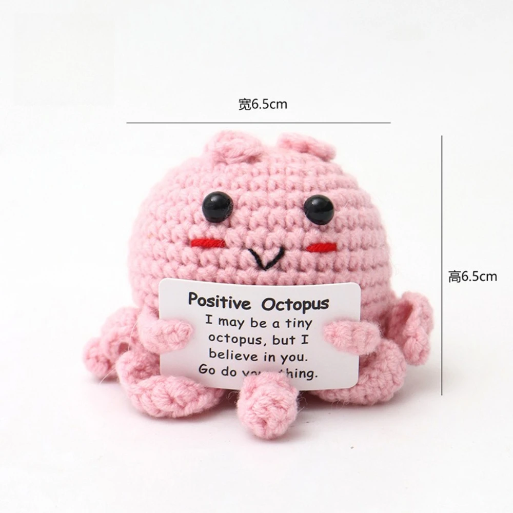 Französische Positive-Karte, handgefertigte Häkel-Kartoffelpuppe, Stressabbau-Schreibtischdeko, gestricktes Gemüse-Ornament, Geschenk für Zuhause und Büro – Detail 7
