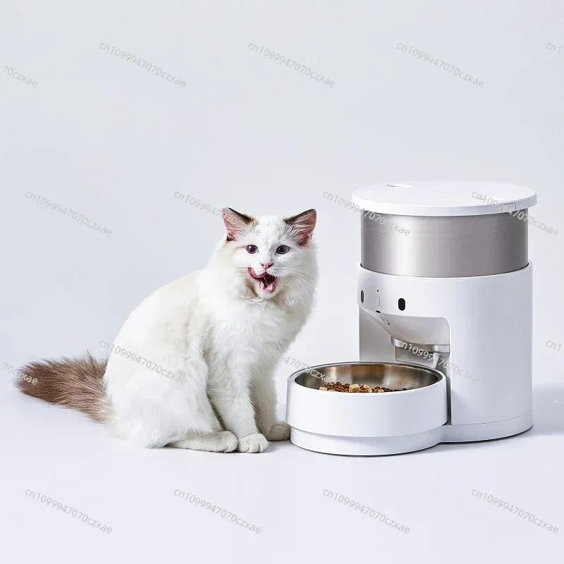

Smart Pet Feeder，Auto Pet Food Dispenser with 20s Voice Recorder Smart Cats Dogs Feeder