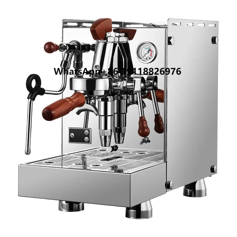 

Italian Professional Stainless Steel Espresso Coffee Maker Commercial 15bar Pressure Semi-Automatic Electric US Plug Portable