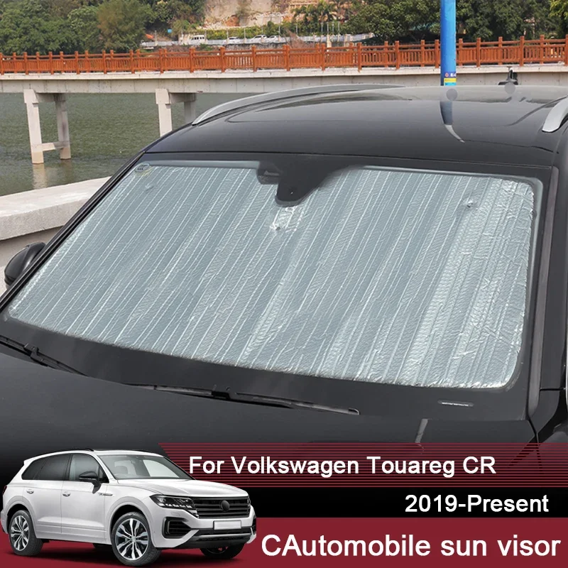 

Автомобильные солнцезащитные козырьки, защитный чехол от ультрафиолета для Volkswagen Touareg CR 2019-2025, оконная занавеска, солнцезащитный козырек, аксессуар для защиты лобового стекла