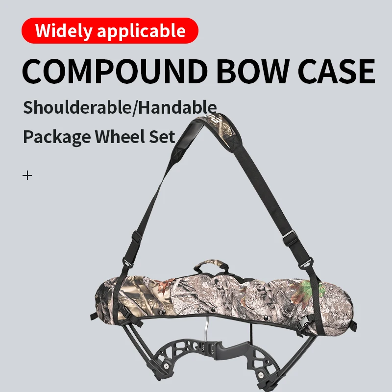 SPG Compound Bow Case Archery Cams Sling Outdoor Sports Hunting Shoulder Strap Holder Adjustable Belt Backpack Carry Bag