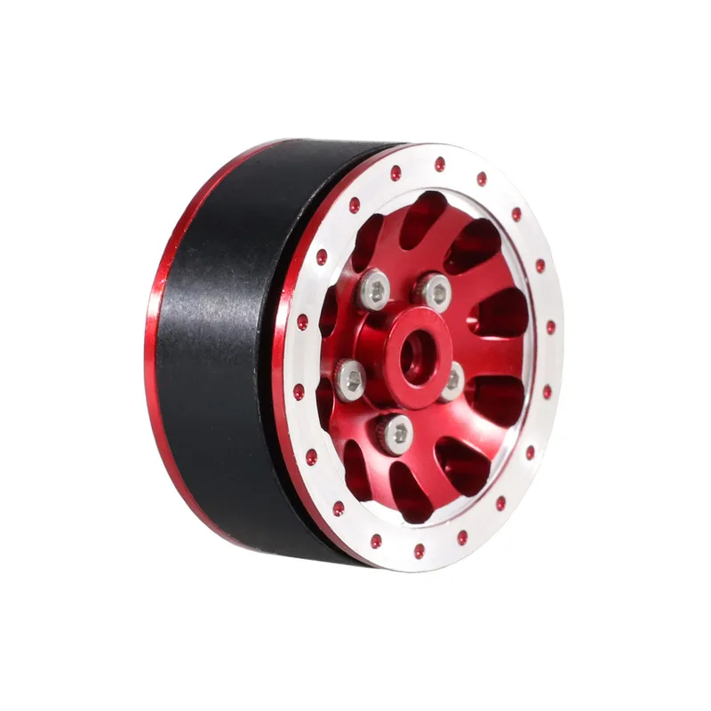 Zestaw ulepszonych felg z metalowymi beadlockami WPL 1/16 kompatybilny z JJRC Feiyue MN Series RC Crawler Truck z mocowaniem sześciokątnym 12mm