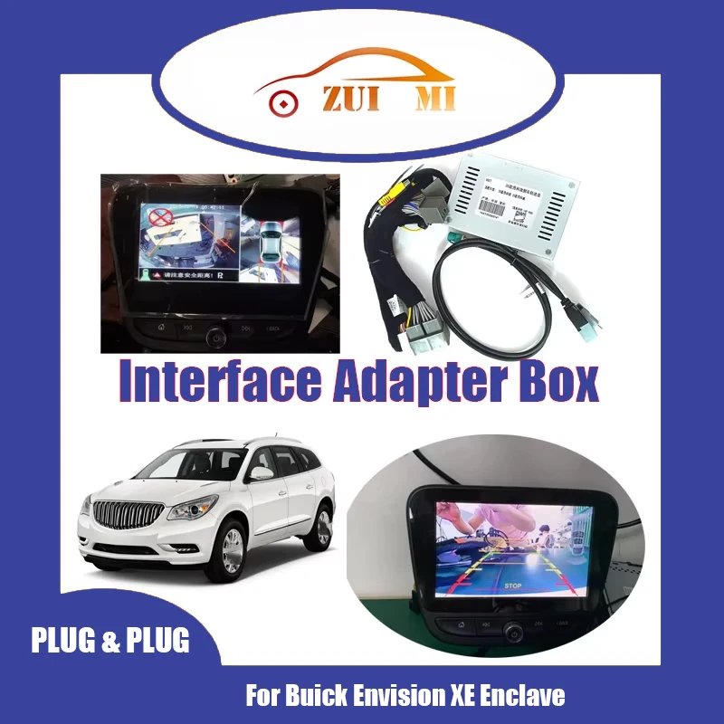 Car Interface Adapter Decoder For Buick Envision XE Enclave Reversing Track Box Original Car Screen Upgrade Reversing Image