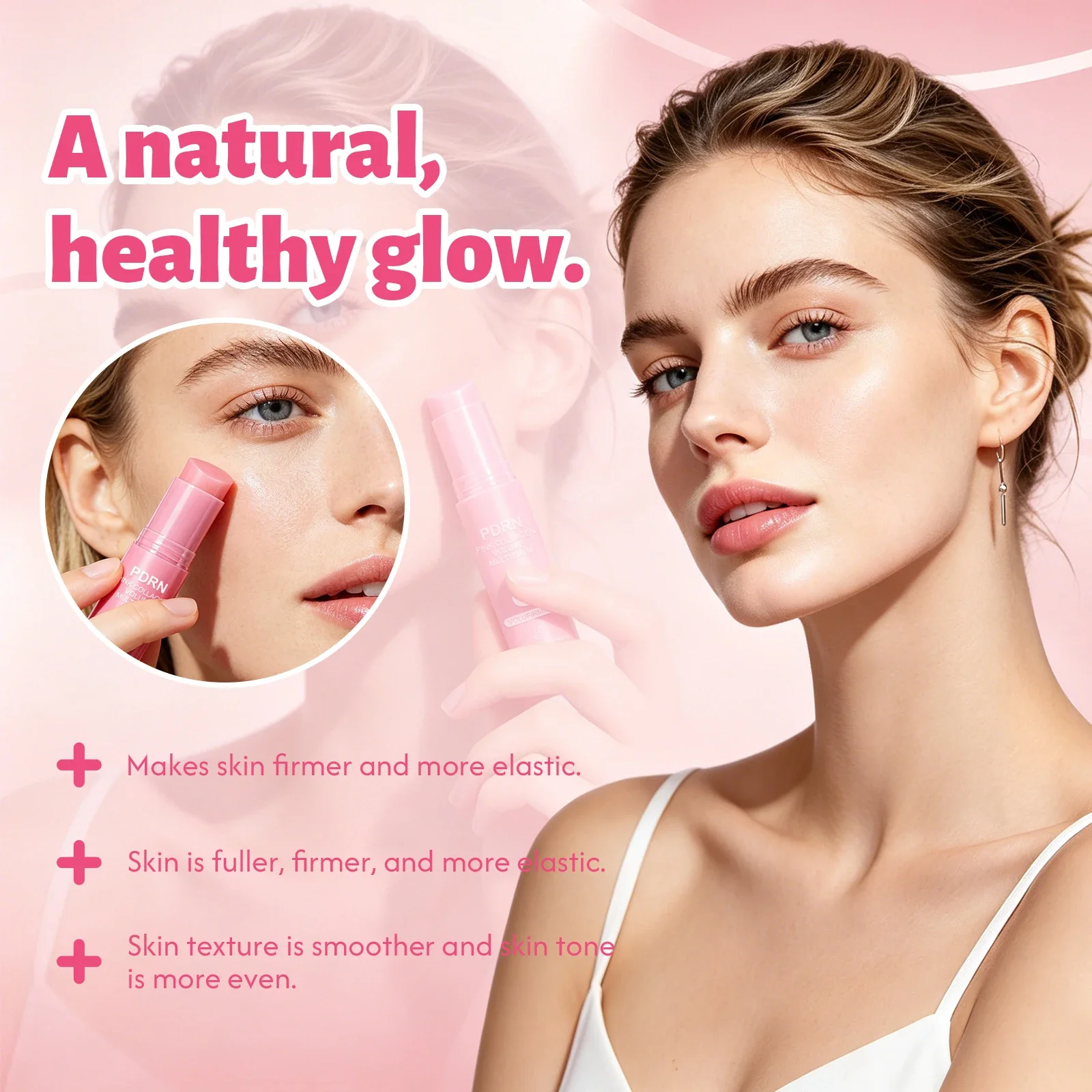 10g PDRN Kollagen Multi-Balm-Stick Retinol Peptid Straffend Aufpolsternd Glättet Feine Linien Für Alle Hauttypen Gesichtspflege – Detail 3
