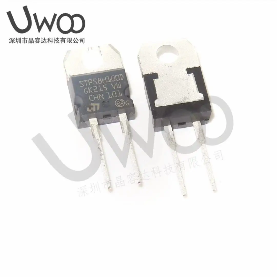 10 Pcs/Lot  STPS8H100D  TO220-2  Brand new original stock in stock