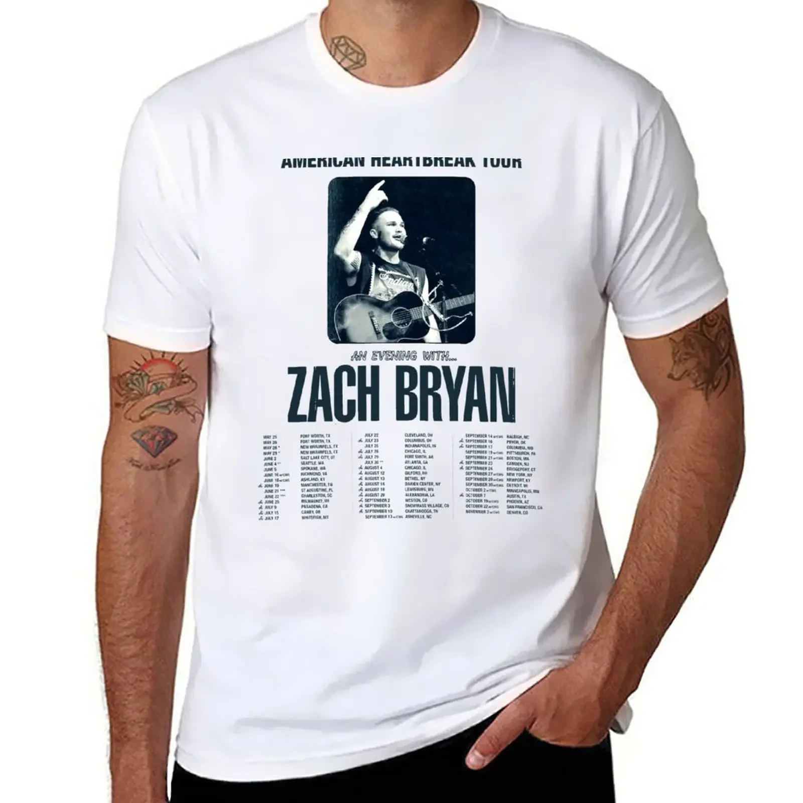 

American Heartbreak Tour T-Shirt tees sports fans fruit of the loom mens t shirts