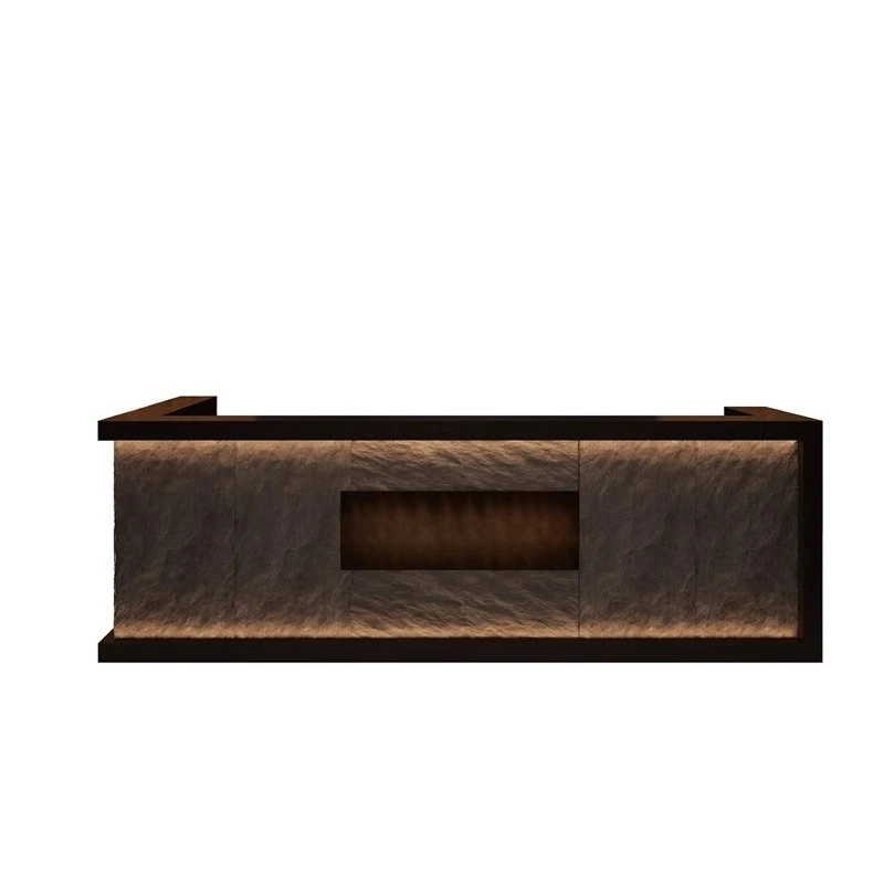 

Retro industrial style billiards hall bar checkout page gym chess room hotel homestay company front desk reception cabinet