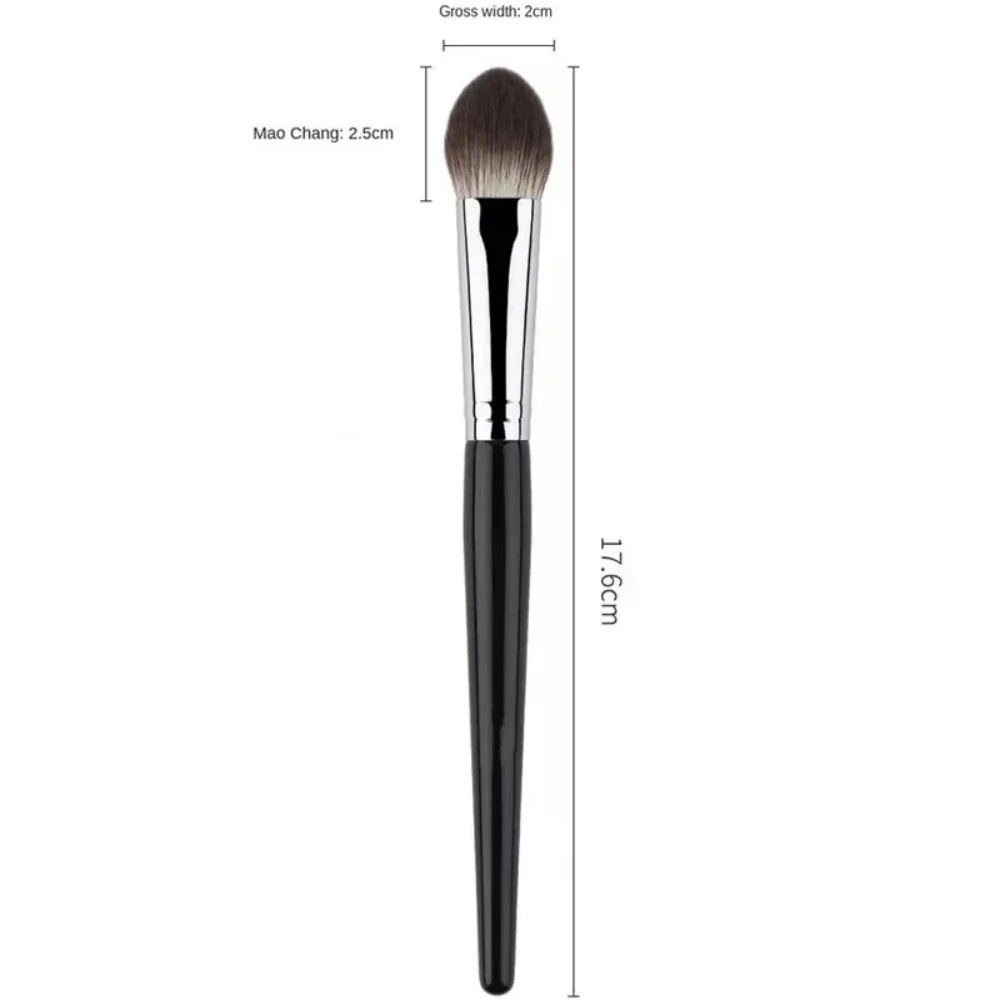 1/2Pcs Peach Heart Blusher Brush - Small Flat Precise for Powder/Cream/Liquid Blush, Makeup Tool view 6