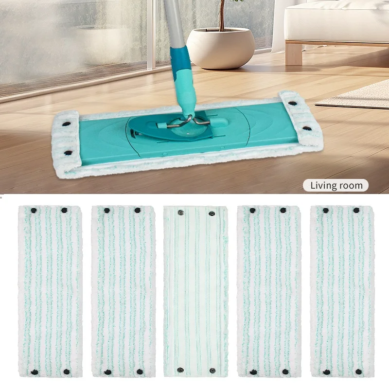 3/5PCS Replacement Mop Pads Fit for Leifheit Clean Twist XL / Profi XL Micro Duo, Washable Microfiber Mop Head Cleaning Refills