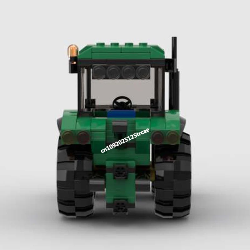 New Moc 188Pcs Tractor John 5075M Farm Trailer Model Diy Creative Ideas Child Toy Birthday Gift Technology Building Blocks