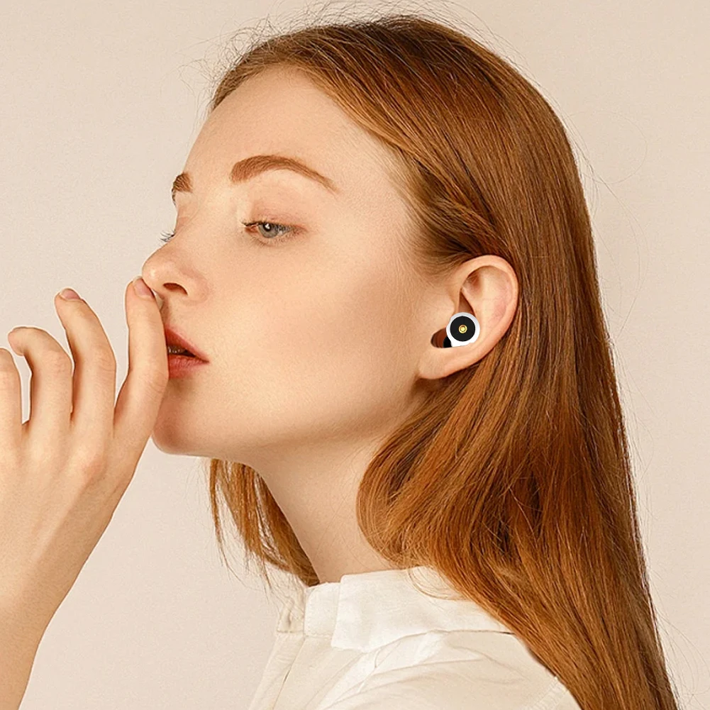 سدادات أذن من السيليكون لحماية الأذن مقاومة للماء ومضادة للضوضاء وقابلة للغسل مع أغطية سدادة الأذن وحافظة لسلامة السمع #3