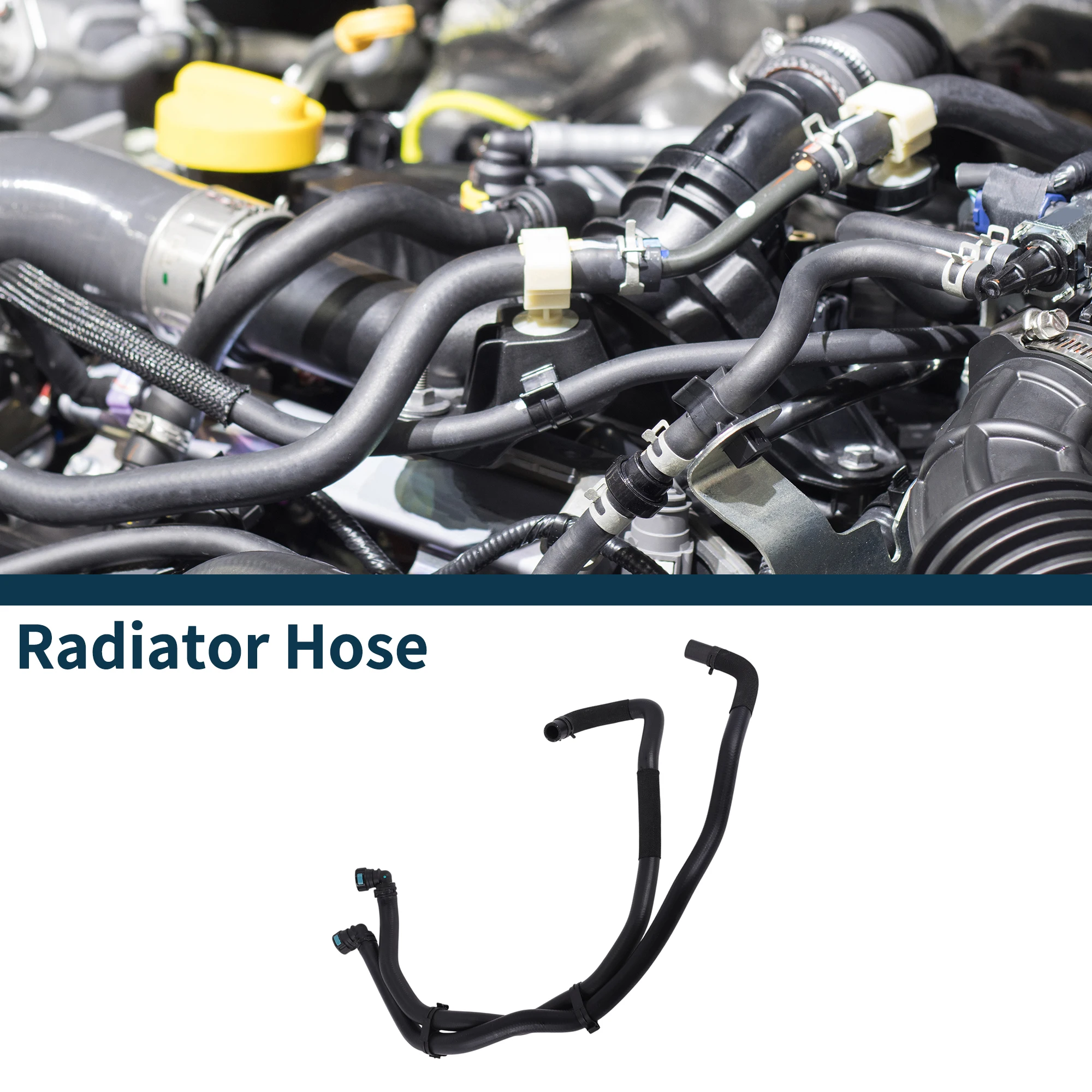 

UXCELL шланг радиатора, шланг нагревателя No PCH501084 для Land Rover Discovery 3 05-09, пластиковый шланг для теплой воды, черный, 1 шт.