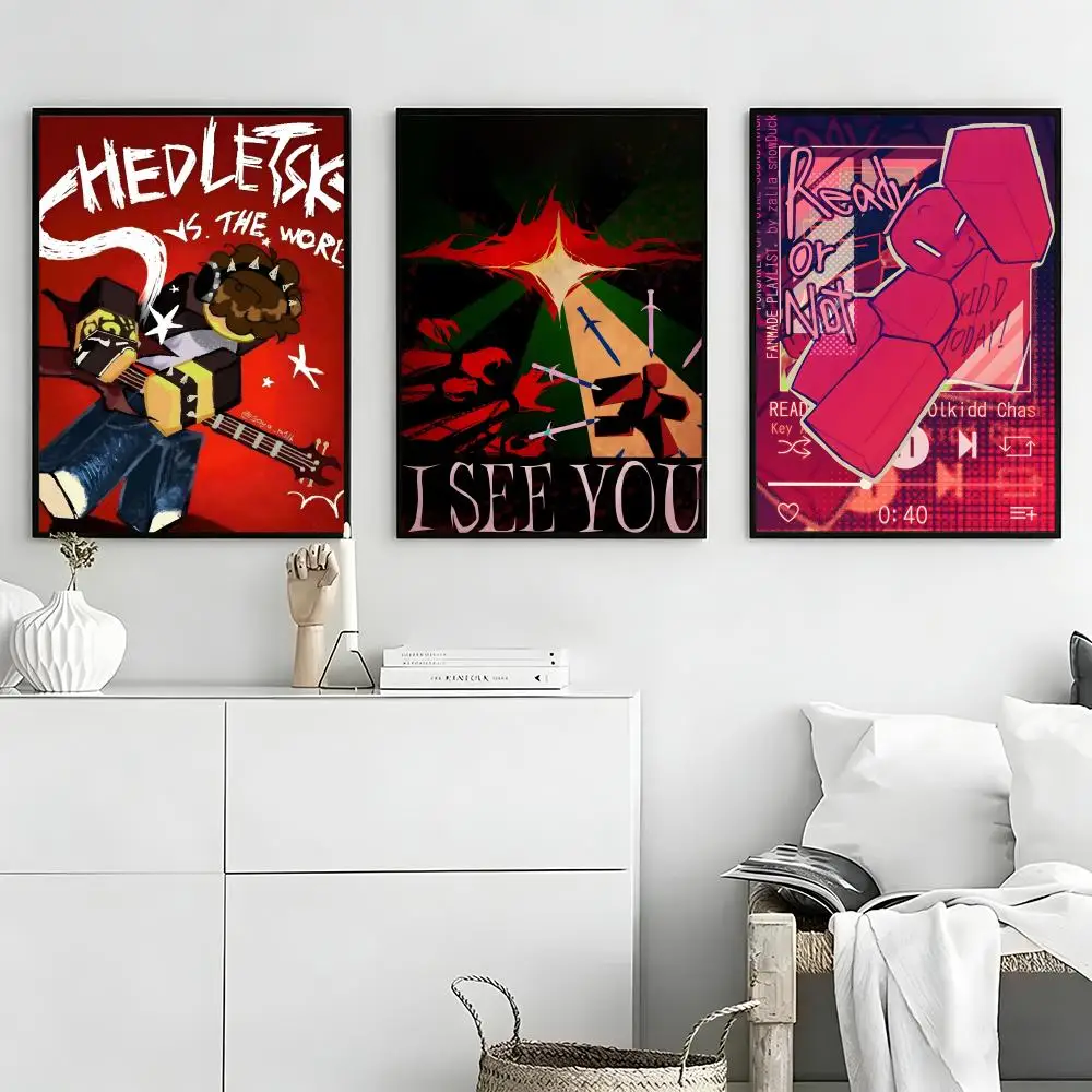 Game Forsaken Poster Self-adhesive Art Waterproof Paper Sticker Coffee House Bar Room Wall Decor