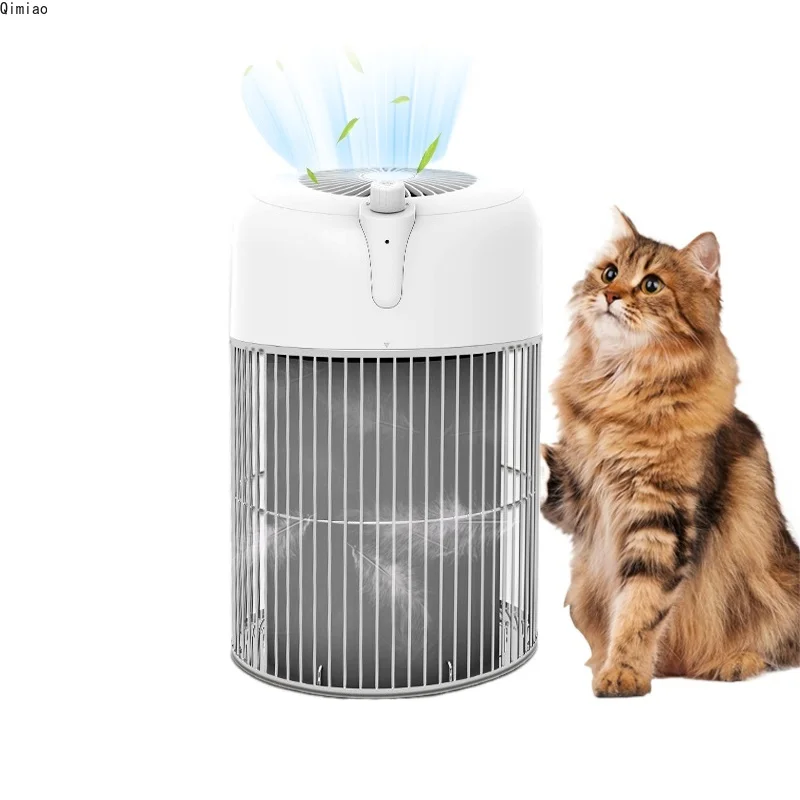 Pet Air Purifier 3-in-1 HEPA Filter for Cat Hair Dander Odor Dust for Home Large Room Smart App Control 360° Air Intake