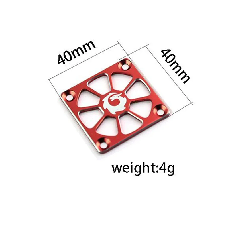 XILEZQF 40x40mm Aluminum Fan Guard for RC Motor ESC Cooling Fan 1/8 1/10 Scale