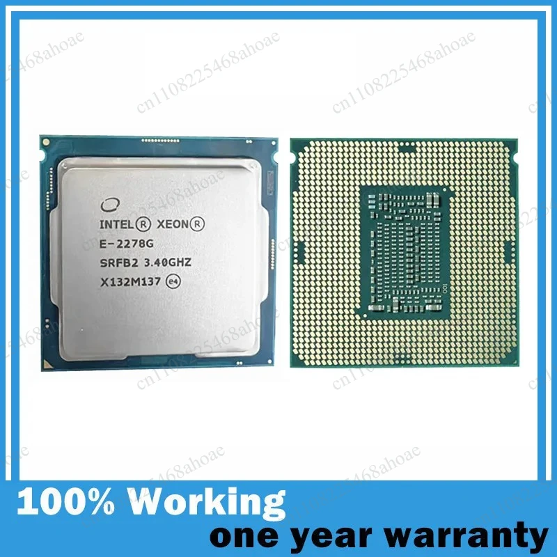 Xeon E‑2278G LGA1151 Server Workstation CPU, 3.40GHz 8 Core 16 Thread Support DDR4 Memory