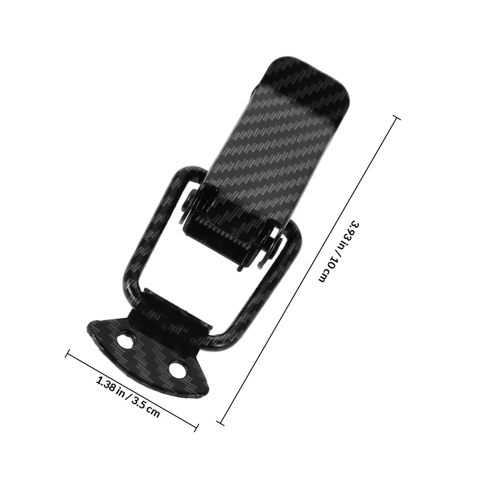 Picture 4: 2Pcs Carbon Fiber Trunk Latch Lock Car Bumper Decorative Lock Repair Clips Replacement Bumper Clips Trunk Catch