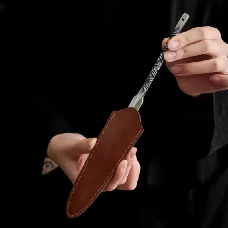 Chinese Pu'er Tea Knife Retro Diamond Tea Needle Cutters Brick Tools Split Tea Brick Pry Tea Cone Tool Tea Ceremony Accessories