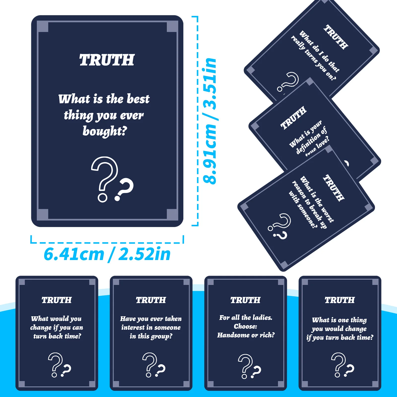 50Pcs Party Game Cards for Adults Group Icebreaker Questions Cards Friends Party Gathering Team Building Interactive Game Props view 3