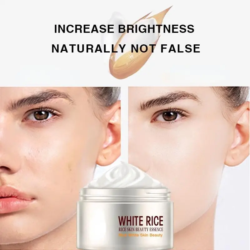 White Rice Whitening Cream for Face Anti Aging Remove Wrinkles Nourishing Moisturizing Brightening Facial Cream Face Skin Care