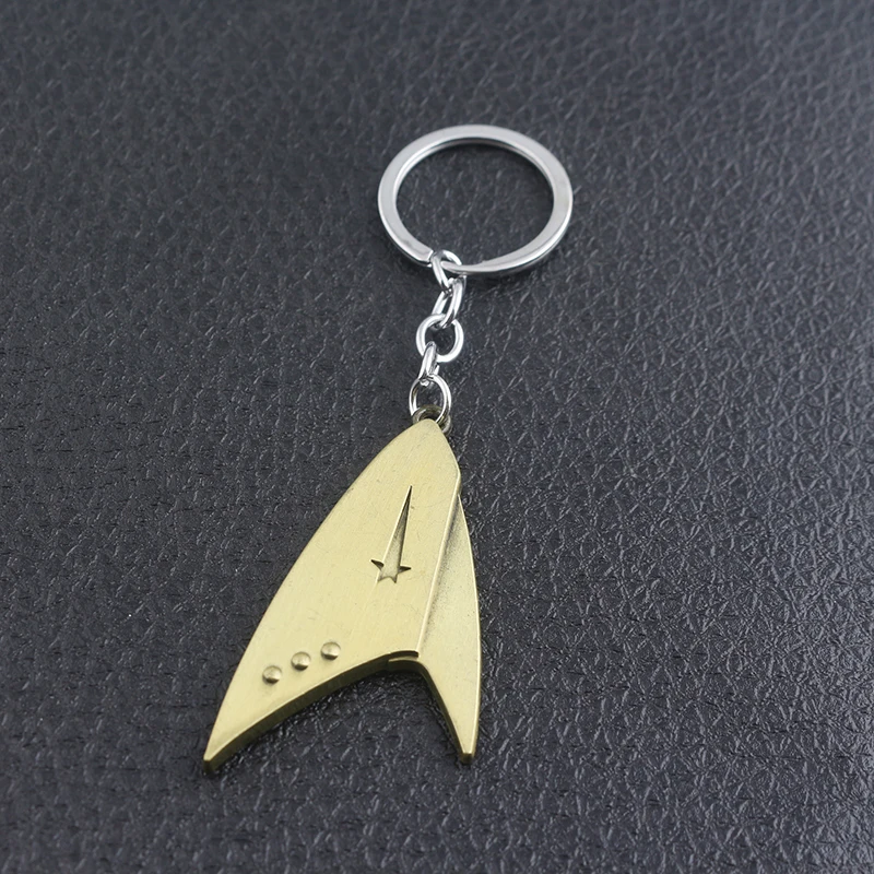 Star Trek Keychain Metal Logo Pendant Key Chain for Women Men Keyring Jewelry Gift