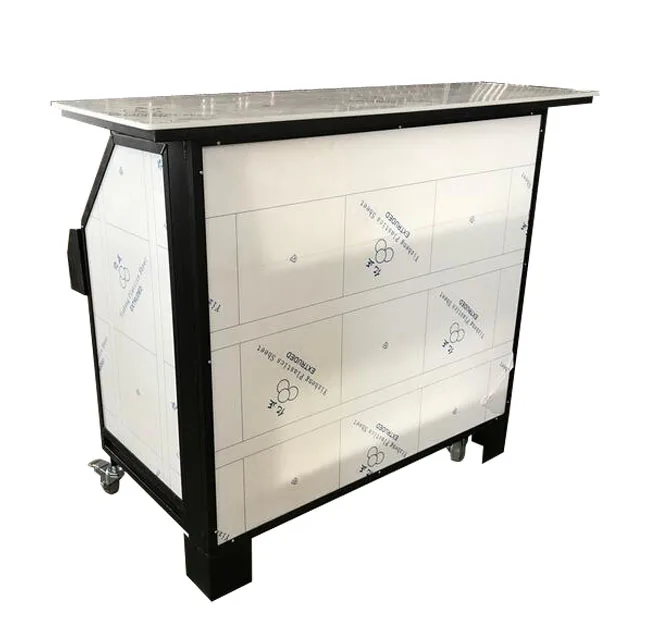 Custom Mobile Portable Folding Bar Stylish Portable Bar Counter Meter