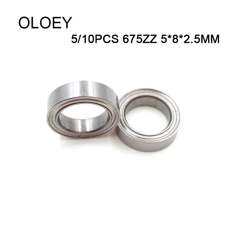 5/10PCS 675ZZ 5x8x2.5mm Thin Wall Deep Groove Ball Bearing Miniature Bearing Brand New