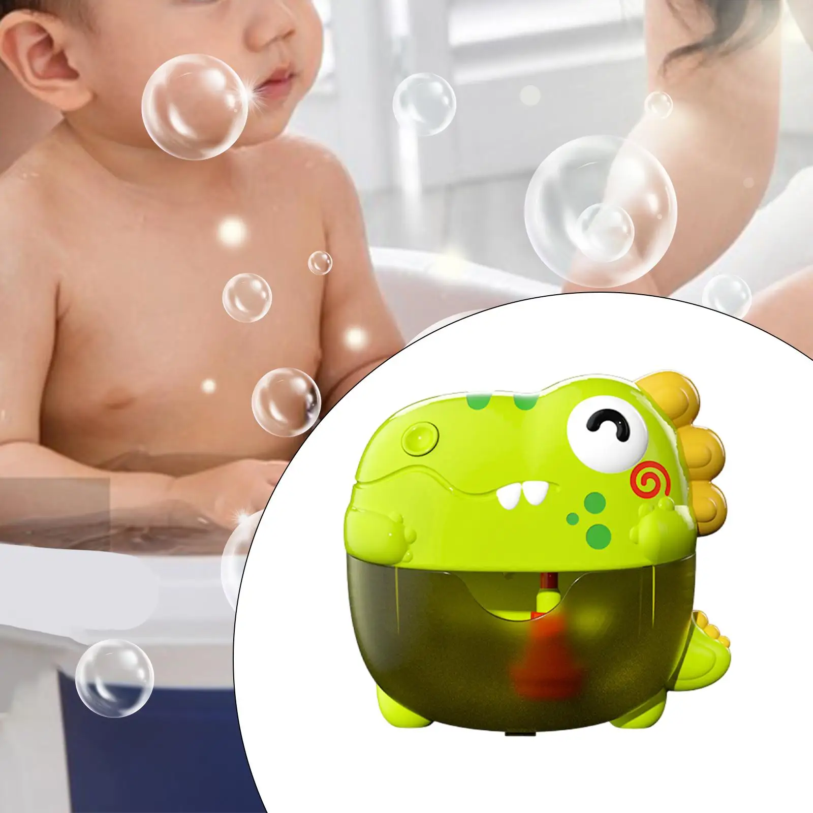 

Dinosaur Bathtub Bubble Maker Great Gifts Blows Bubbles Dinosaurs Toys Toddler Bath Toy for Toddler Ages 3+ Baby Bathtub Boys