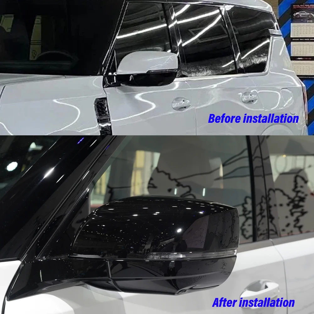 For Nissan Armada Patrol Y63 Rear View Mirror Cover Styling Protect Auto Rearview Mirror Housing Trim Car Accessories 2025 2026