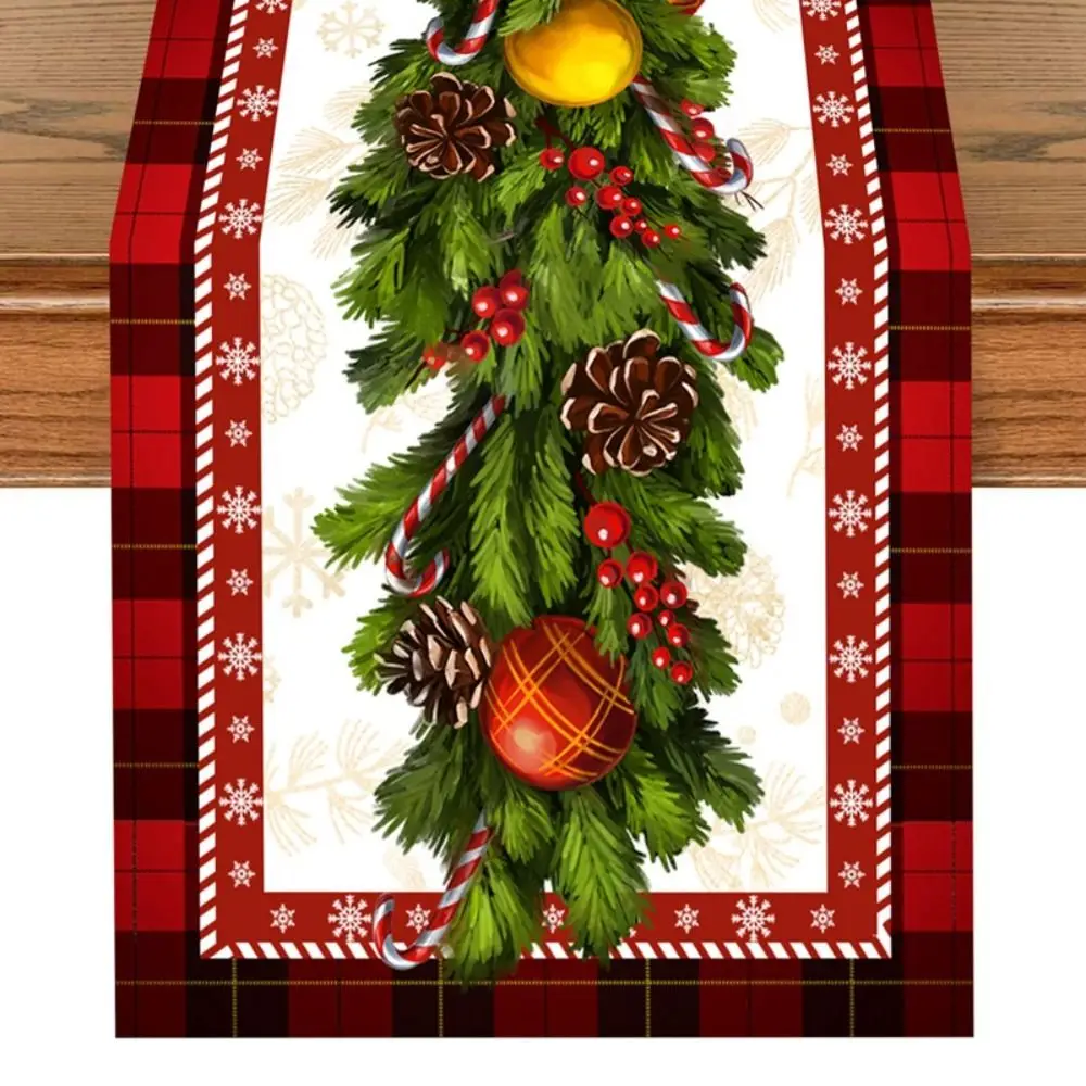 2025 New Cloth Christmas Table Runner Merry Christmas for Home 2024 Table Decor Xmas Ornament New Year Gift Tablecloth